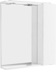 Зеркальный шкаф 900х150хh750мм, с распашной дверцей, подсветка LED 2x4W, R Правый,  BelBagno ZZ BelBagno Универсал MARINO-SPC-900/750-1A-BL-P-R