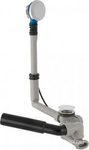 Слив-перелив для стандартной ванны, с поворотной ручкой и крышкой сливного отверстия, (цв. хром), Geberit Uniflex XXZZ Geberit Универсал 150.520.21.1