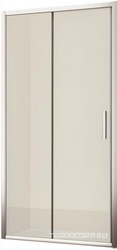 Дверь для душа в нишу 1100х1950мм, сдвижная, с неподвиж.сегментом, вход справа/слева 455мм, (стекло прозр. Easy Clean 6мм, профиль цв.хром), Ystad ZZ