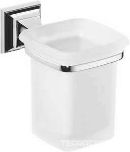 Стакан настенный, (стекло матовое, креплен. цв.хром)  Colombo Portofino B3202.000