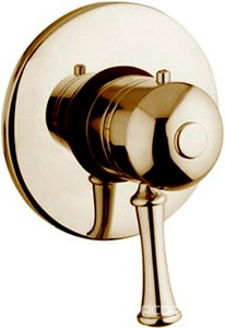 Термостат для душа, встраиваемый в стену (внутр.часть в комплекте), (цв. бронза),  ZZ Gaia Aston RB 6477 BR