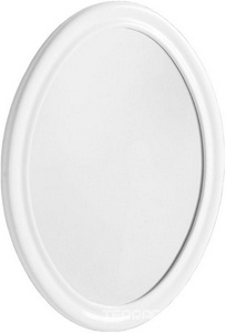 Зеркало 900х620мм, овальное, в раме, верт./гориз. монтаж (цв. белый глянец),  Simas Lante LAS1 bianco