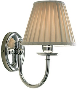 Светильник (хром / плафон ткань)  ZZ Devon & Devon Jasmine DEJASMINCR