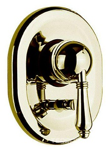 Наружная часть смес.д/д встраив. в стену, с перекл. (без внутр. арт.4060), (цв. Antique gold, ручка El Capitan), Classico ZZ Nicolazzi Classica Lusso 3460 AG 75