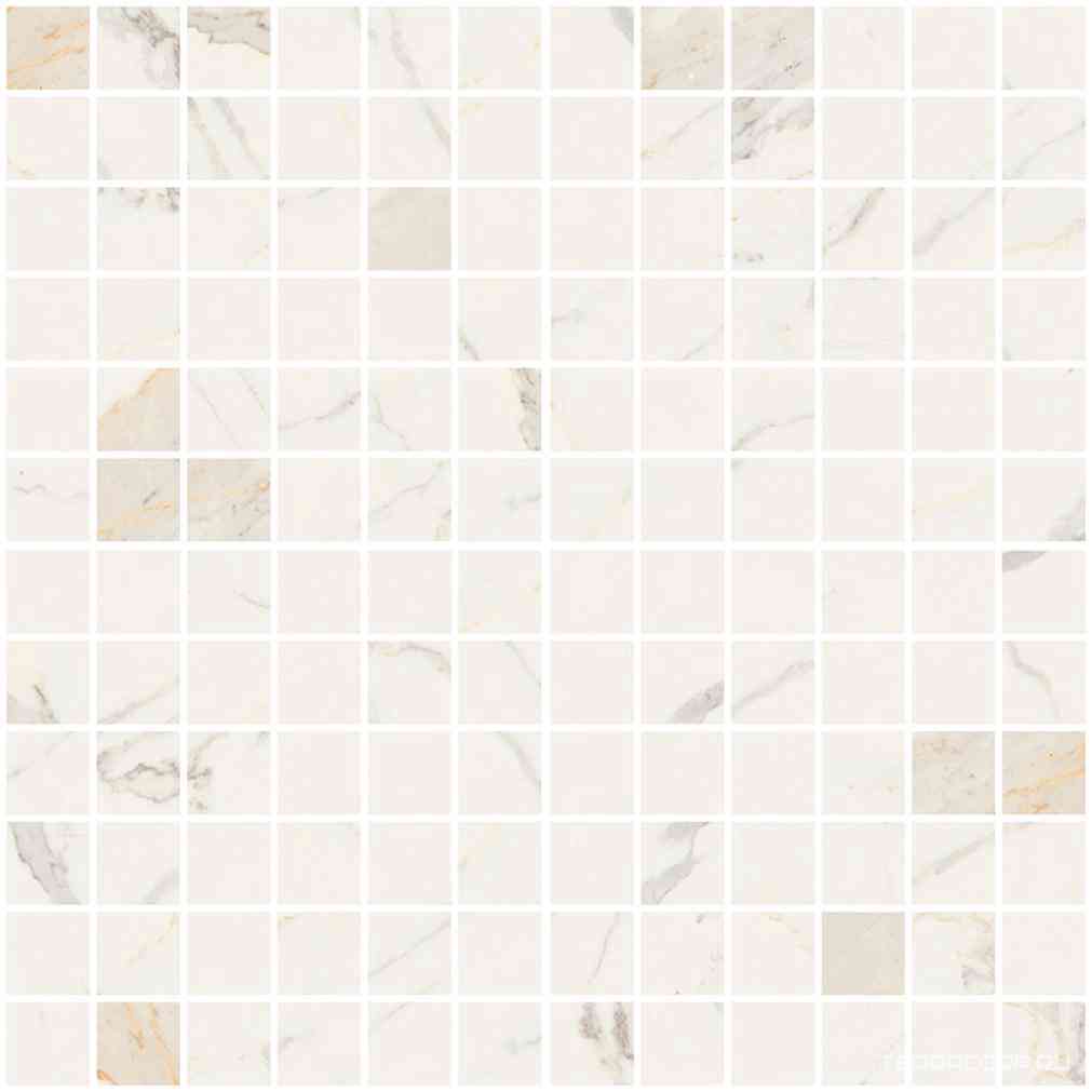 Mosaico 2,5x2,5 Bianco Calacatta  KL |30x30