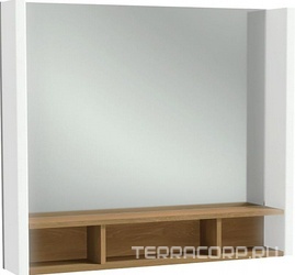 Зеркало TERRACE 80, 80х13х68,5 см, со светодиодной подсветкой, полочки справаи слева ZZ