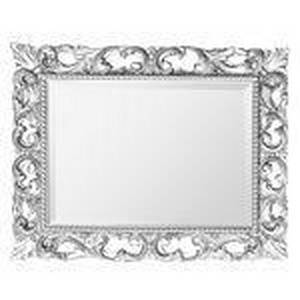 Зеркало прямоуг. в дерев. резной раме 94х74см (верт./гориз. монтаж), (цв. хром), крепёж в компл.,  ZZ TW Collection Bristol 71139 cr