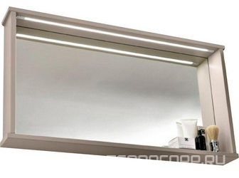Зеркало 100х12хh54см, с полкой и LED подсветкой (цв. тортора), Paola ZZ