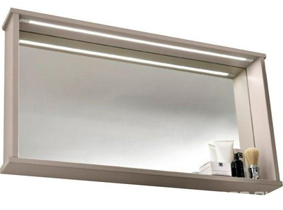 Зеркало 100х12хh54см, с полкой и LED подсветкой (цв. тортора),  ZZ Eban Paola FCRMN100-T