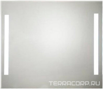 Зеркало  с внутренней подсветкой 1000*800 (2 вертикальных светильника) KL Gair Line 536K