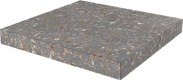 Ступени Kerama Marazzi Терраццо кор. угл. кл. ст. гр. 33х33 ZZ Коричневый, фото 3