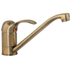 Смеситель д/кухни, бронза ZZ