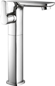 Смеситель для раковины, "Высокий" излив h260х120мм, БЕЗ д/к, (цв. хром),  ZZ Cezares Tesoro TESORO-F-LC-01-W0