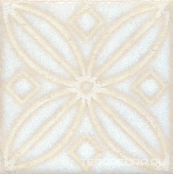 Керамогранит Kerama Marazzi Амальфи  орнамент белый В402 9.9х9.9 Белый 