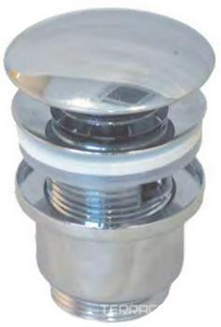 Пробка для сливного отверстия раковины, нажимная, "Click-Clack", G 1 1/4, (крышка цв. хром), WINKIEL/RAWIPLAST ZZ Winkel Rawiplast A125