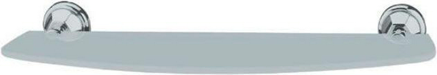 Полочка стеклянная 17,5х52,5см, (цв.хром),  ZZ Andrea Catarina CAK470 CR
