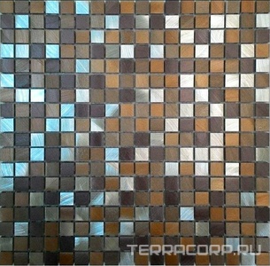 Мозаика Спектр-М Микс Мозаика из металла на сетке A10-017 30x30 Комбинированный 