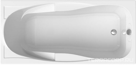 Ванна акриловая "ПАРМА" 1800х850, правая, каркас и слив-перелив в компл., БЕЗ панели ZZ