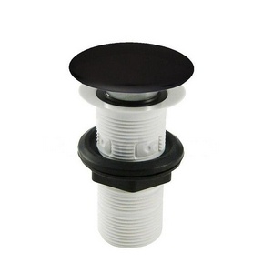 Пробка для сливного отверстия раковин без перелива и с переливом, универсальн.,нажимн.Up & down,G 1 1/4, (крышка керам.цв.glossy black), Artceram ZZ ArtСeram Универсал ACA038 03 00 nero