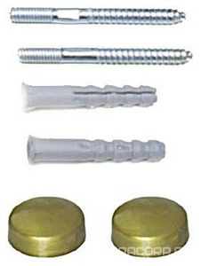 Крепления для напольной чаши унитаза / биде, (комплект), (цв. золото),  ZZ TW Collection Bristol TWBRF109-OR