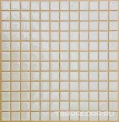 Мозаика 225FL-M-021 (белый) Фасадная (чип 2.5x2.5) ZZ|31.5x31.5
