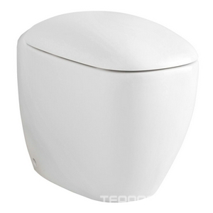 Унитаз 360х560мм, напольный пристен., безободковый Rimfree, без сиденья, для устан.со скрытым в стене бачком, крепёж в компл.,  ZZ Geberit Citterio 500.512.01.1