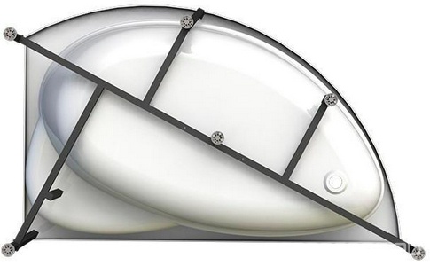 Каркас д/ванны "" с креплением Radomir Модерна 2-15-0-0-0-214