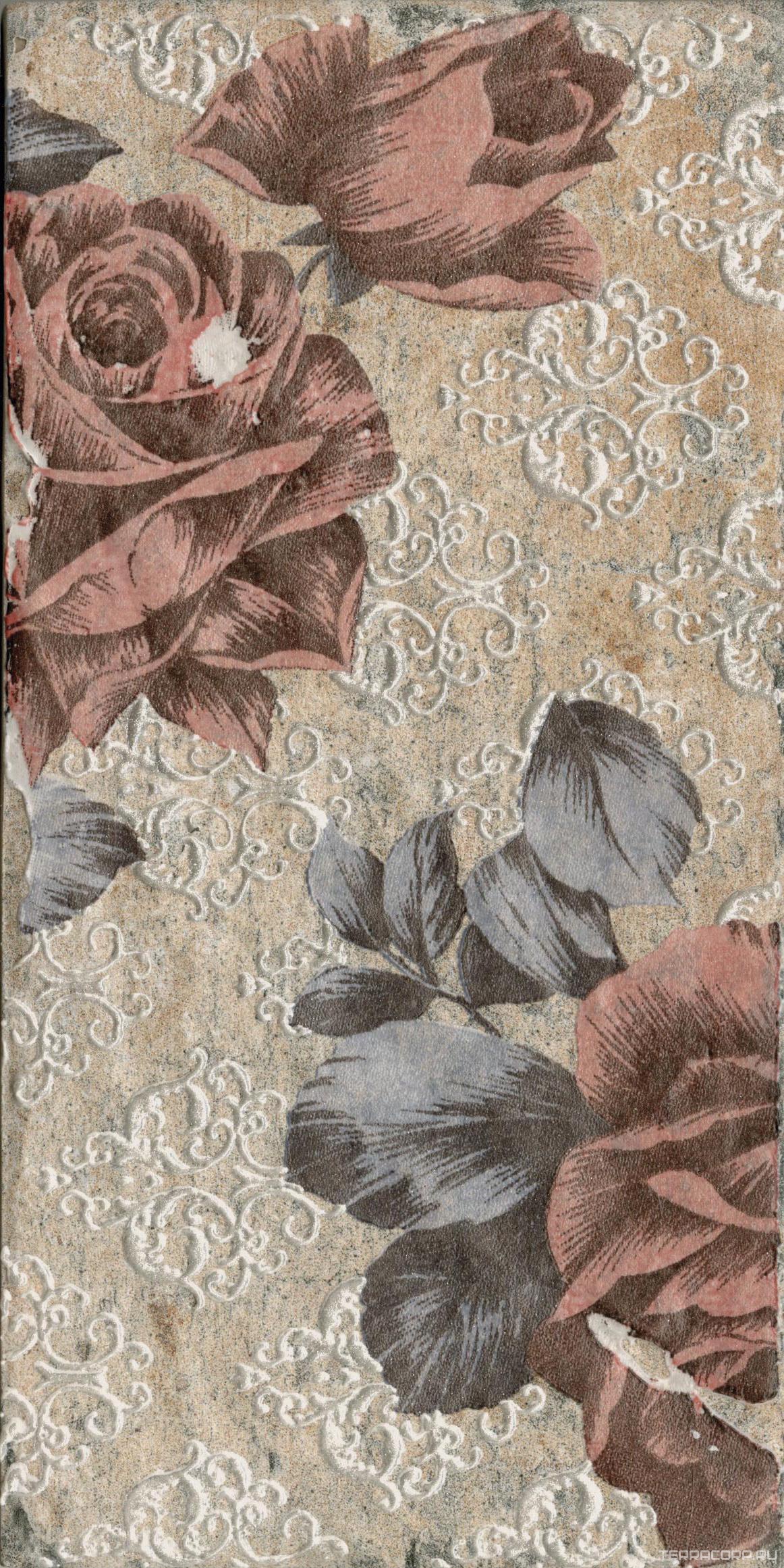 Керамогранит CIR Chicago South Side Inserto Vintage Roses S/2 10x20 Комбинированный, фото 3