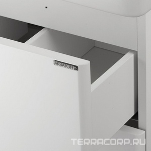 Тумба подвесная, 70 см, без раковины Тигода 70 1WH302083, цв. белый глянец Aquaton Америна 1A137601AM010