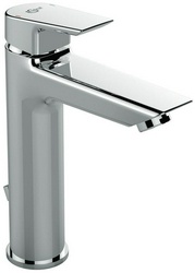 Смеситель для раковины, излив h212мм, с д/к, (цв.хром), Tesi ZZ