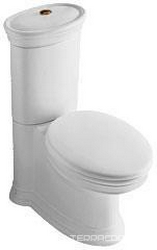 Бачок для унитаза, кнопка благородная латунь, (R2 Star white ceramicplus), Amadea XX