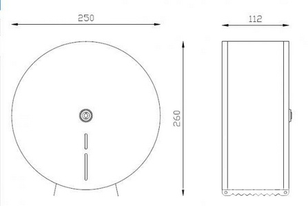 Диспенсер для туалетной бумаги, хром ZZ Nofer Industrial 05001.В