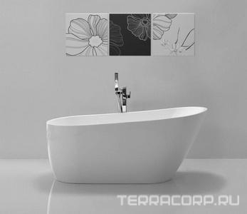 Ванна 1700x720xh720мм, акрил, отдельностоящая, БЕЗ перелива, пробка слива цв.хром в комплекте, BelBagno ZZ BelBagno Универсал BB62-1700-W0