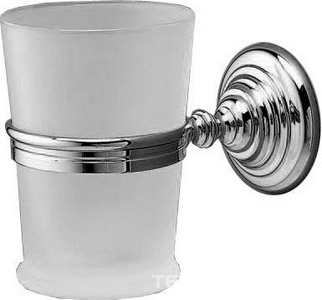 Стакан настенный, стекло матовое, (цв. хром)  ZZ Devon & Devon Chelsea DD213CR