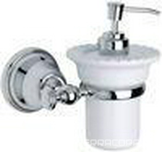 Дозатор настенный (цв.хром/керамика)  ZZ TW Collection Harmony TWHA108cr