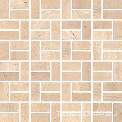 Mosaico Bricks Beige Nat/Rett 2x5 ZZ |30x30