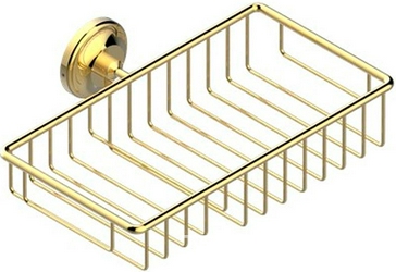 Мыльница настенная, металл. решётка 240х130mm (цв. латунь (Luxbrass)) Versailles ZZ