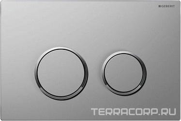 Клавиша двойного смыва "Sigma 20" (рамка хром мат., кольца хром глянц., клавиши хром мат.) пластик XX