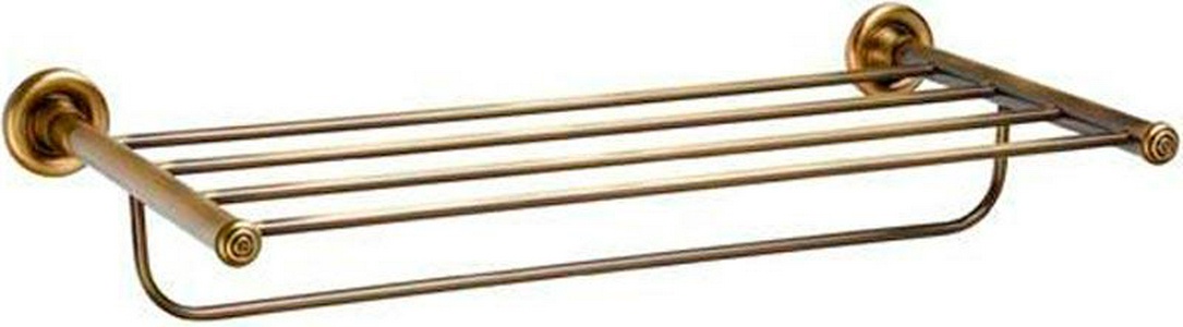 Полка 58хh9х29см, металлическая для полотенец, (цв. бронза),  KL Pomd'or Windsor 26.51.10.011