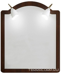 Зеркало  90, 900*1100*22 мм, без светильн. ном.98640, крепеж в комплекте, цвет орех ZZ Opadiris Виктория Z0000001175