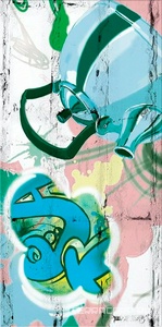 Керамическая плитка Azori Лофт Декор  Хот XX20.1х40.5 Комбинированный 