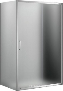 Душевой уголок 1400(1380-1420)х900(880-900)хh1950мм, прямоугольный, правый/левый, (стекло текстурное Punto 6мм, фурн.цв.хром),  ZZ Cezares Molveno MOLVENO-AH-11-140/90-P-Cr