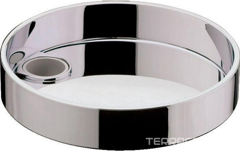 Мыльница для душевых штанг диаметром 22мм, съемная, (пластик цв.хром), Hansgrohe, Cassetta S Puro ZZ Hansgrohe Универсал 28679000