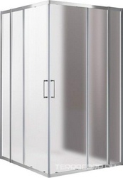 Душевой уголок 1000(980-1005)х1000(980-1005)хh1900мм, квадрат, (стекло текстурное Punto 6мм, фурн.цв.хром), Molveno ZZ