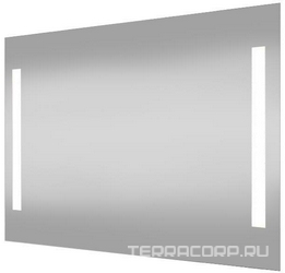 Зеркало Line с внутренней подсветкой 800x600 (2 вертикальных светильника) ZZ