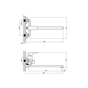 Смеситель Rossinka  -32 универсальный 20x16x38 Rossinka RS31 RS31-32
