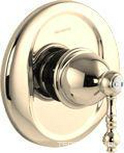 Смеситель для душа, встраиваемый в стену, с переключателем, (внешняя часть, БЕЗ внутренней части арт.F3000), (цв. золото), Elizabeth Chic ZZ Fima Carlo Frattini Herend F5089ХCOR