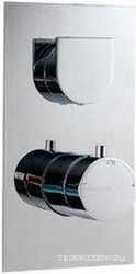 Смеситель-термостат для душа встраиваемый в стену, с переключателем, на 3 "Потребителя", (цв. хром), Ran ZZ