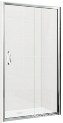 Душевое ограждение "INFINITY" 1100 мм  (для Г-образного или от "стены до стены") проф.хром, стекло Grape, БЕЗ поддона, БЕЗ боковой части XX