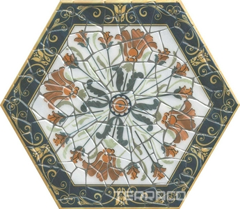 Керамогранит Kerama Marazzi Парк Гуэля Декор  лаппатированный ХХ 29x33.4 Комбинированный 